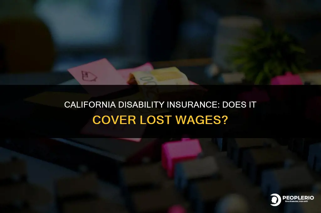 does state of california disability insurance compensate for lost wages