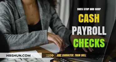 Stop and Shop Payroll Checks: Cashing Options and Limits Explained