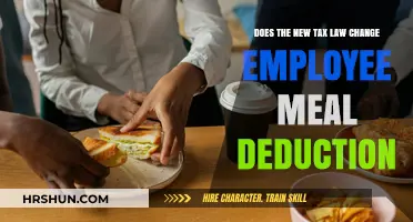 Decoding the New Tax Law: Employee Meal Deductions Explained