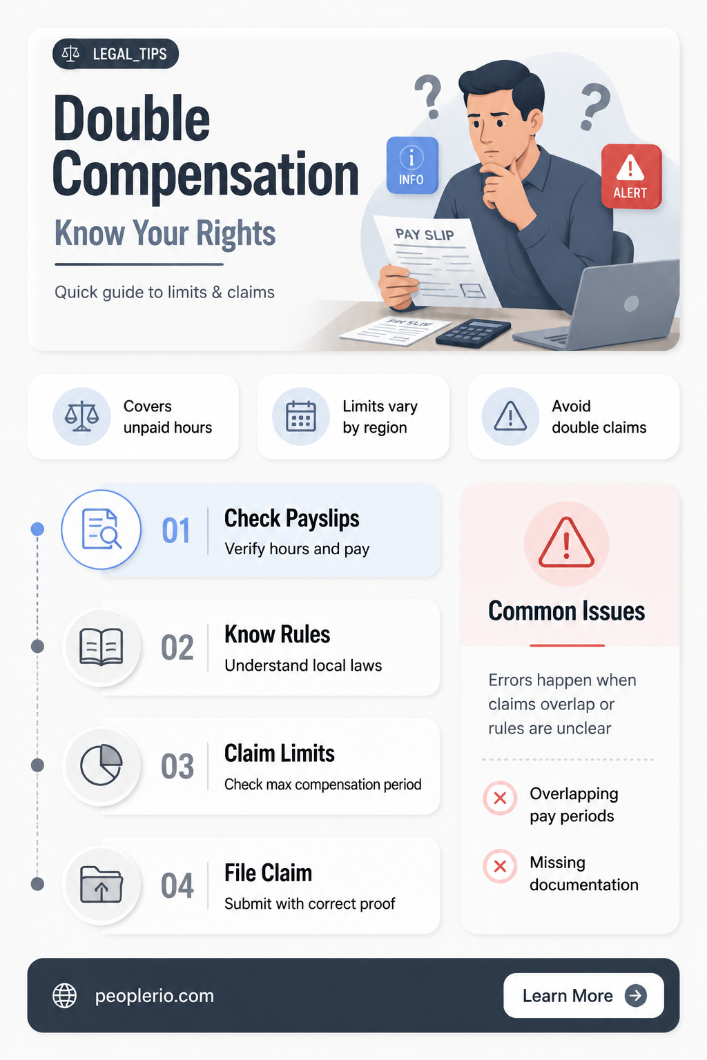 can you claim compensation twice for the same thing