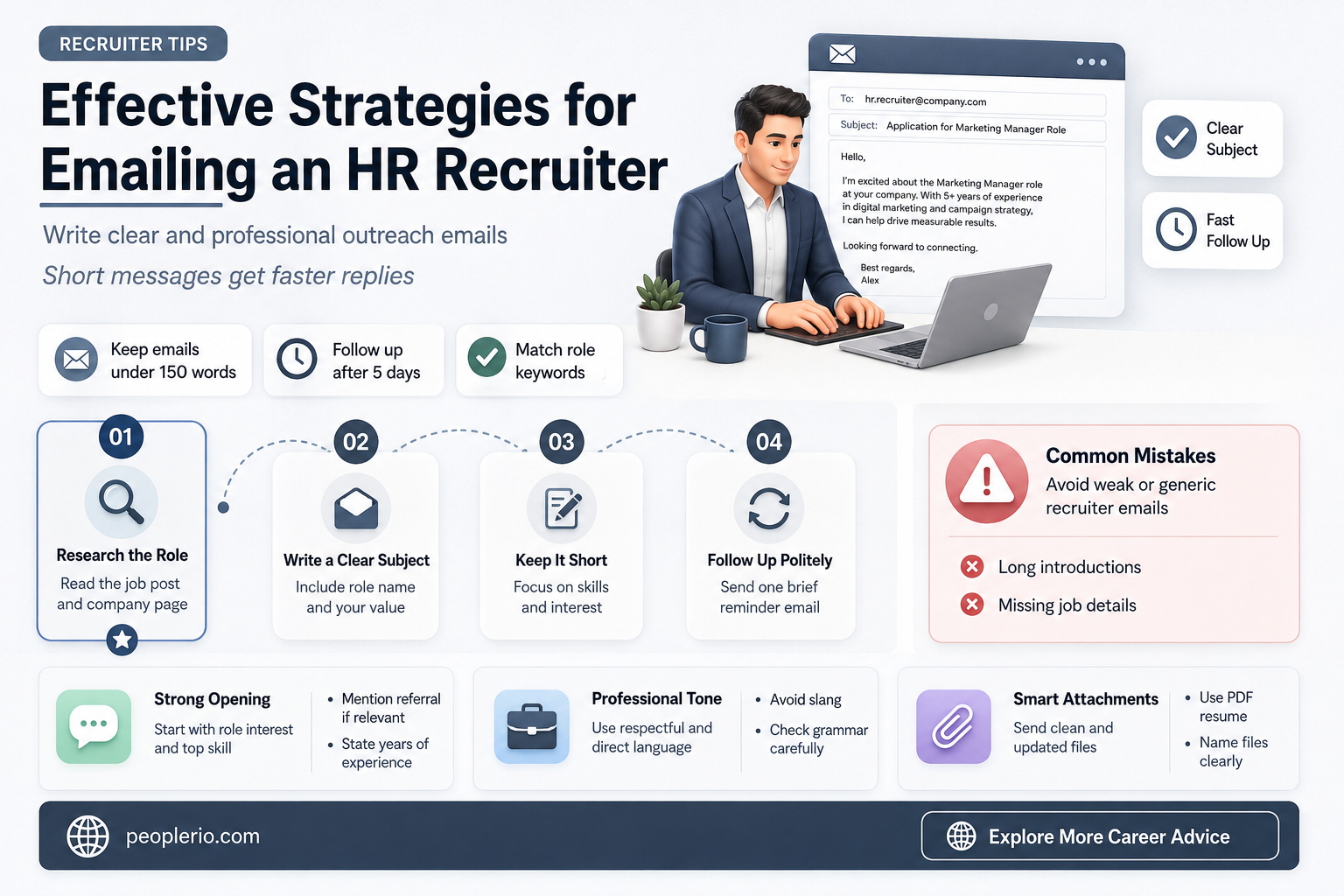 how to email an hr recruiter