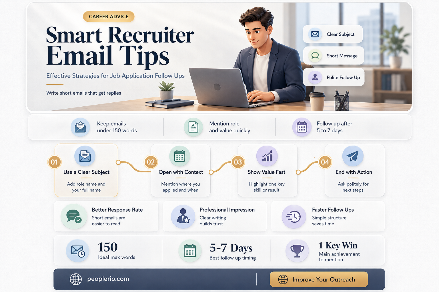 how to email recruiter about jjob application