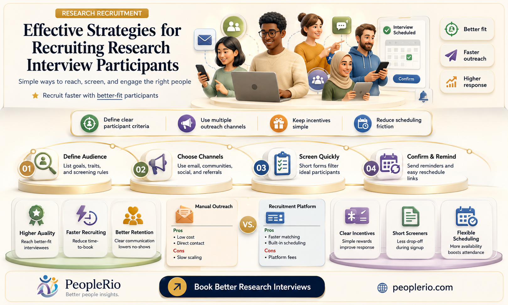how to recruit for research interviews