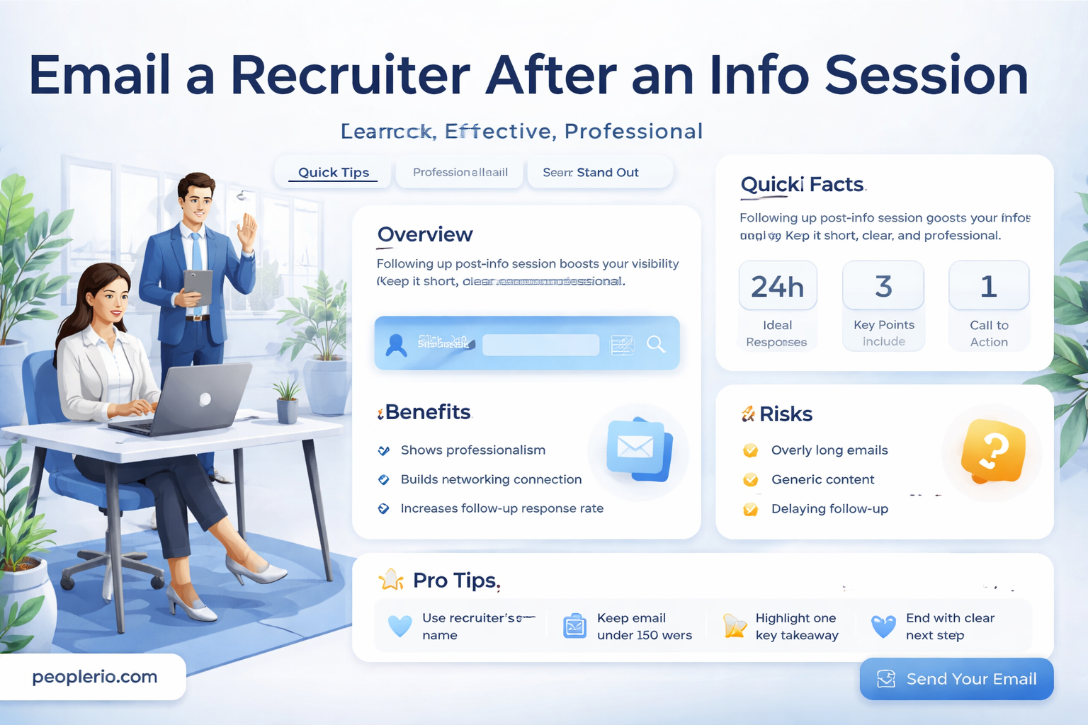 how to email a recruiter after an info session