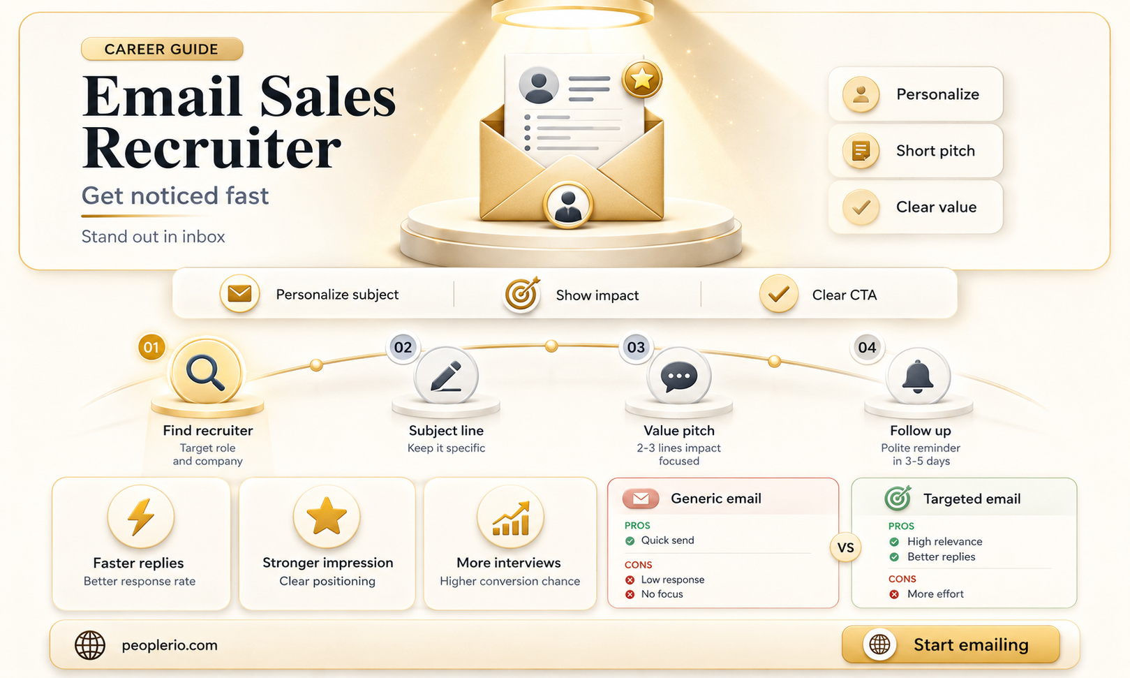 how to email a sales recruiter