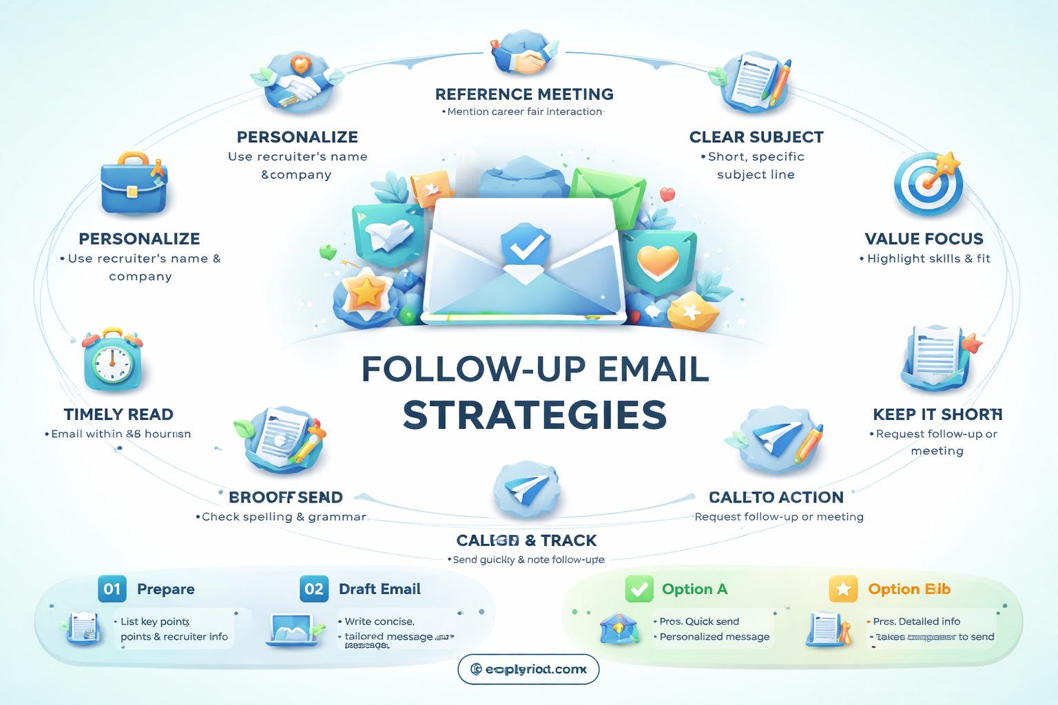 how to email a recruiter after a career fair