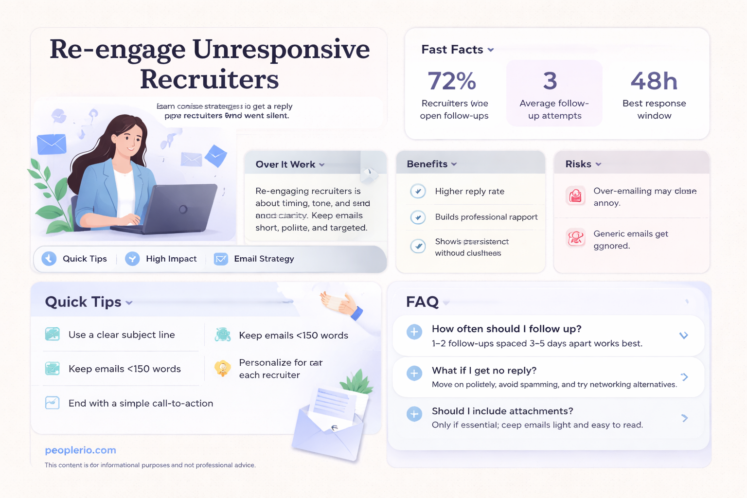 how to email a recruiter not responding to email