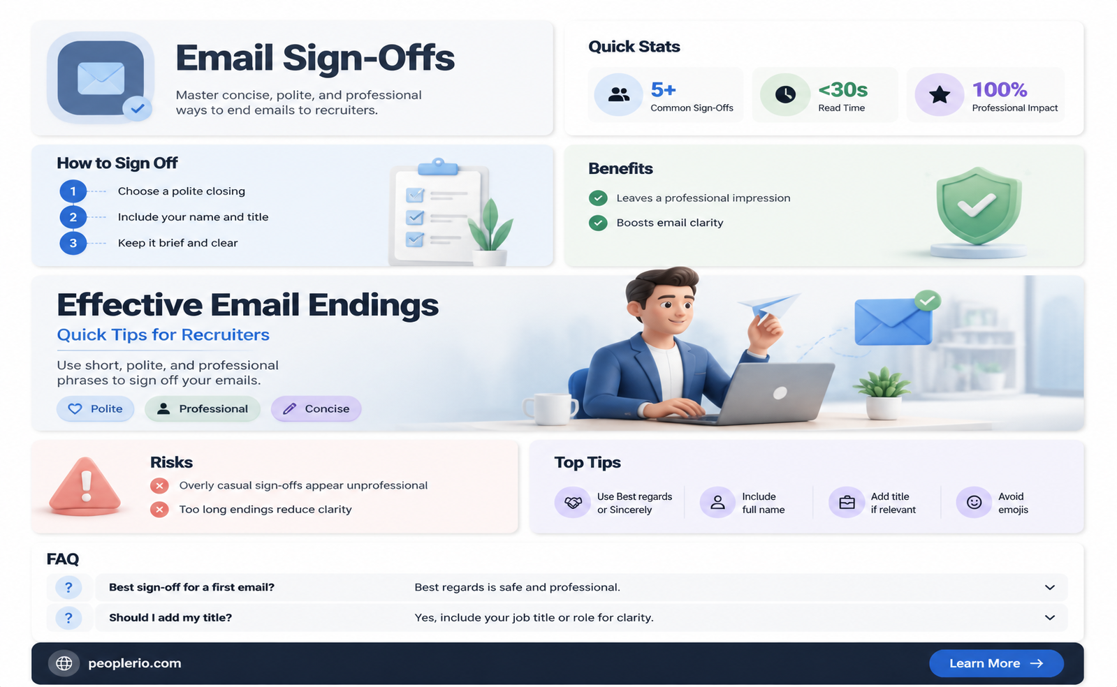 how to close an email to a recruiter