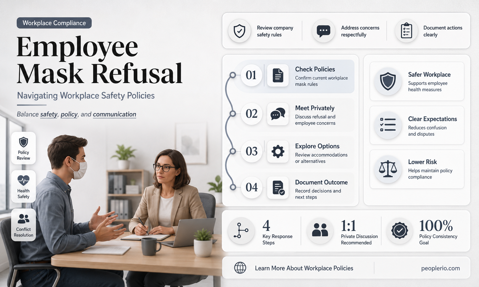 can an employee refuse to wear a mask at work
