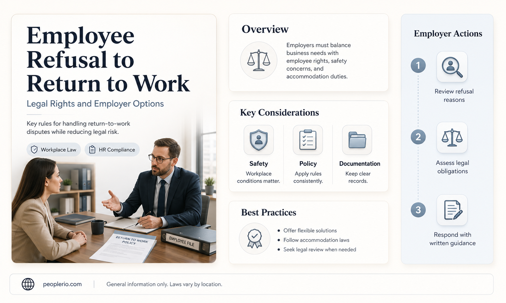 can an employee refuse to come back to work