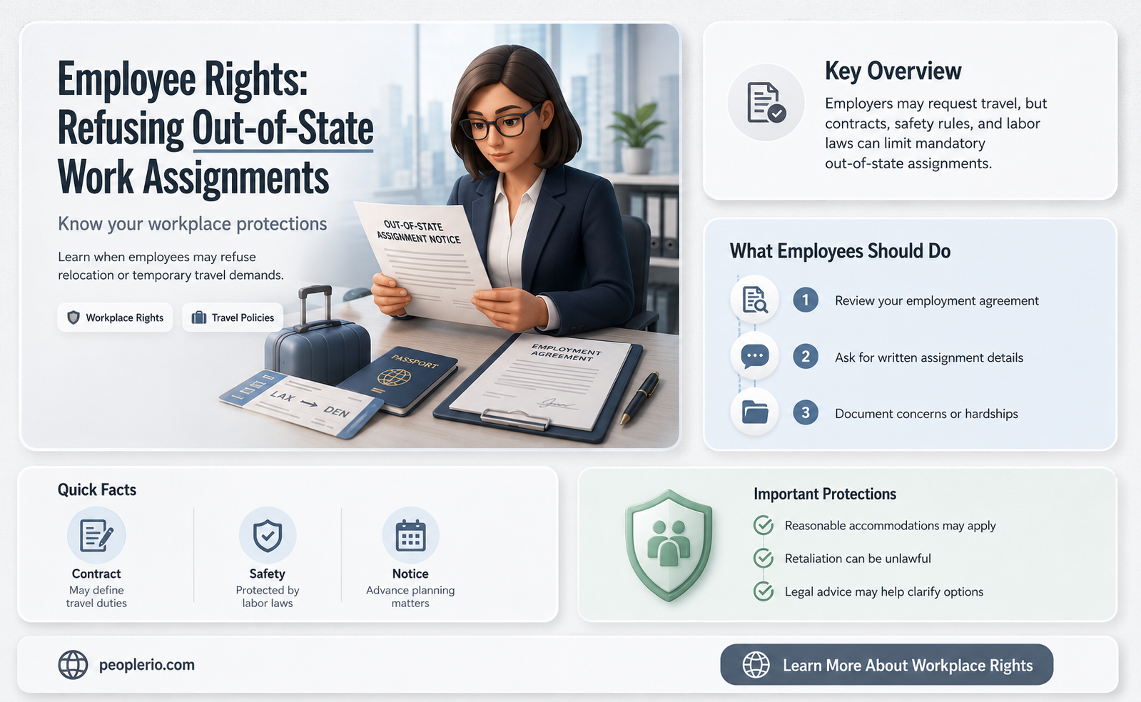 can an employee refuse to work out of state
