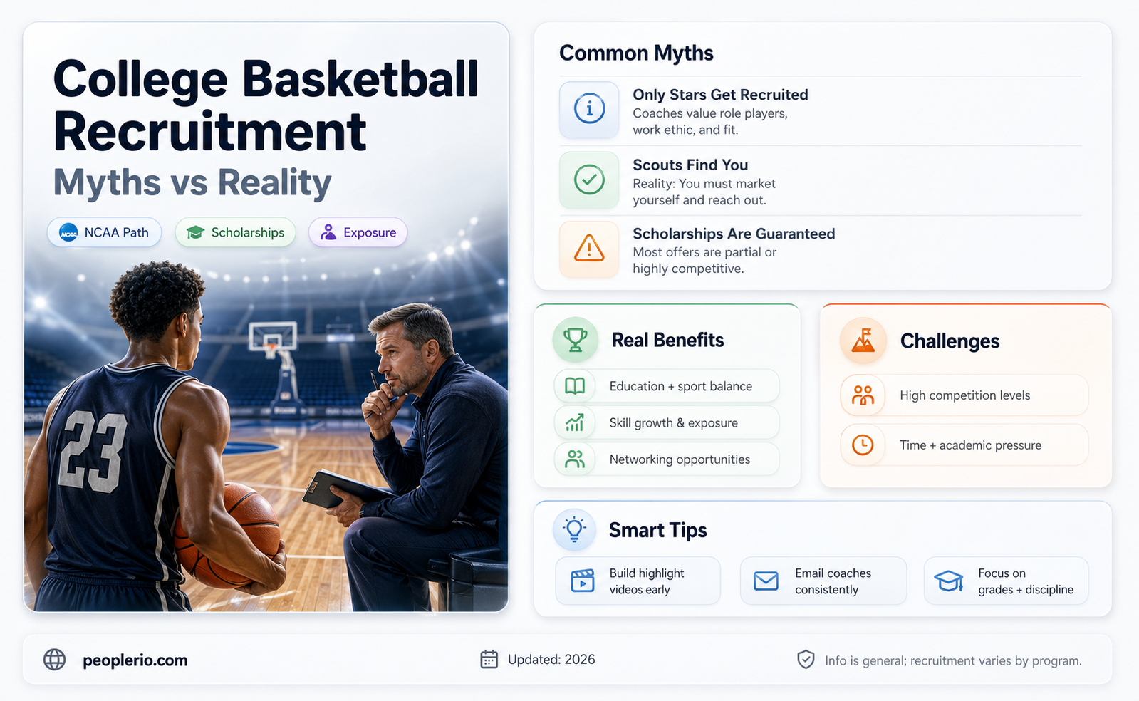 do you have to be recruited to play college basketball