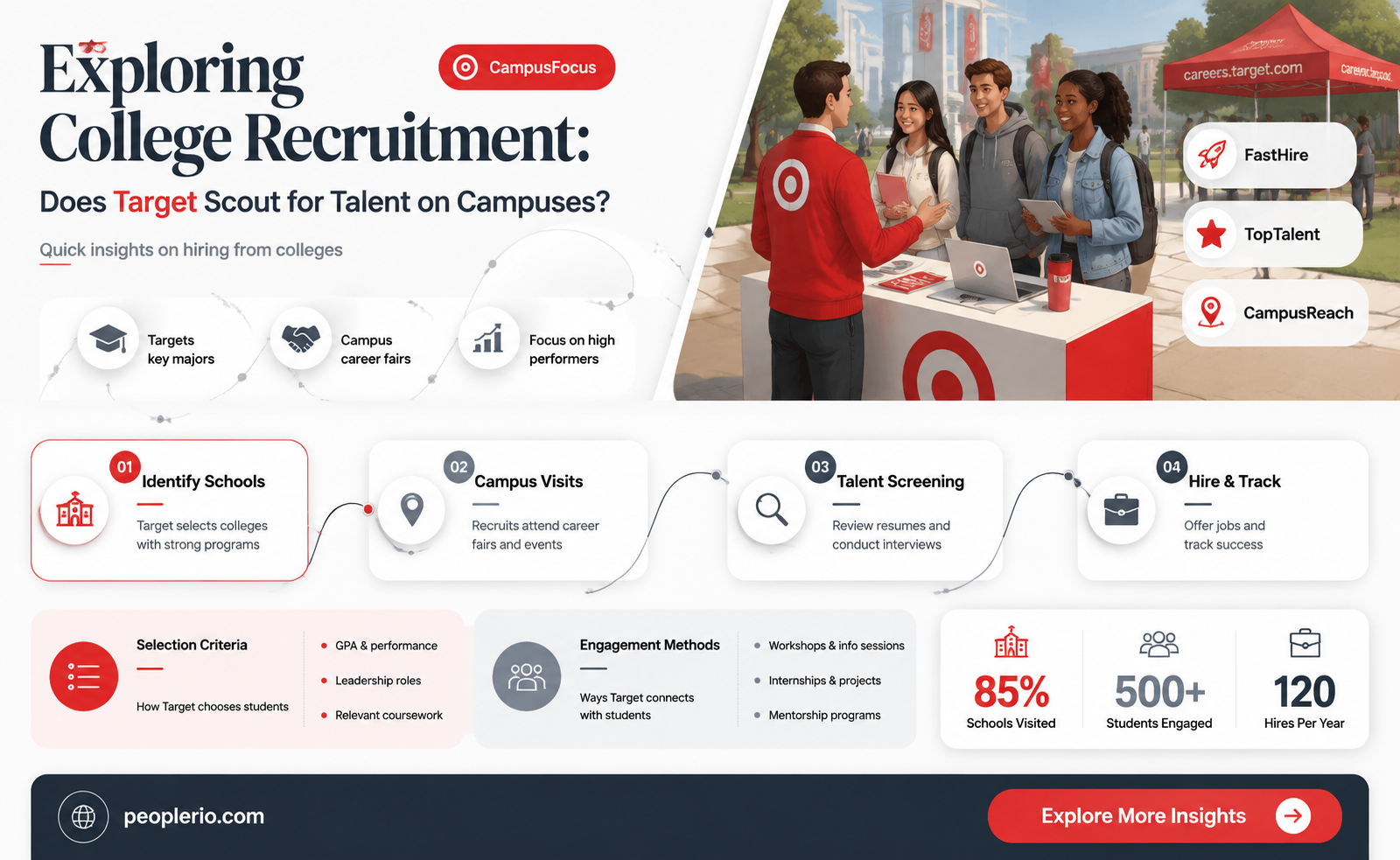 does target recruit at colleges