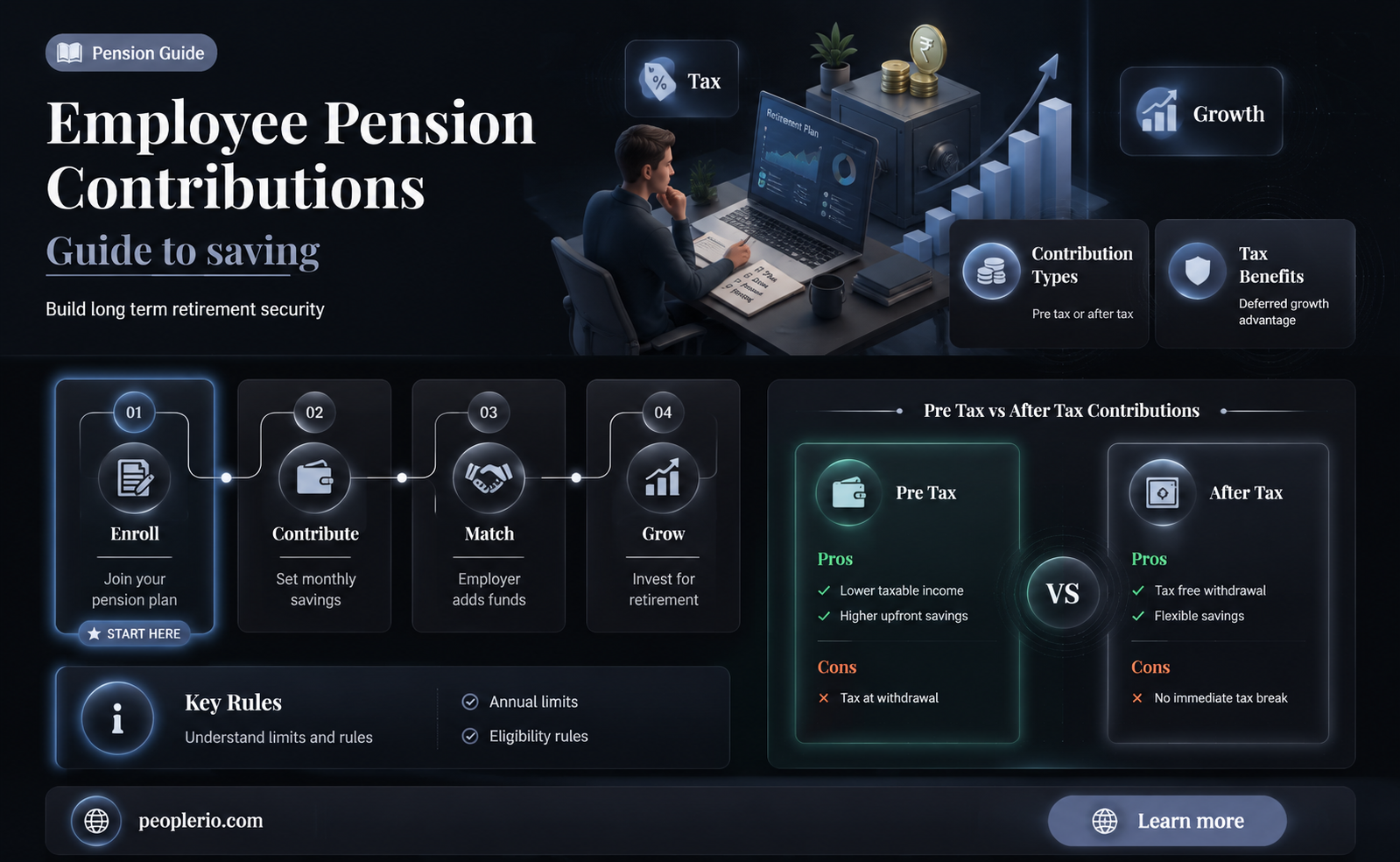 can employee pay into pension