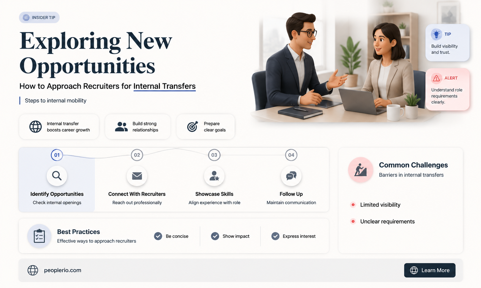 how to ask recruiter for another position in company