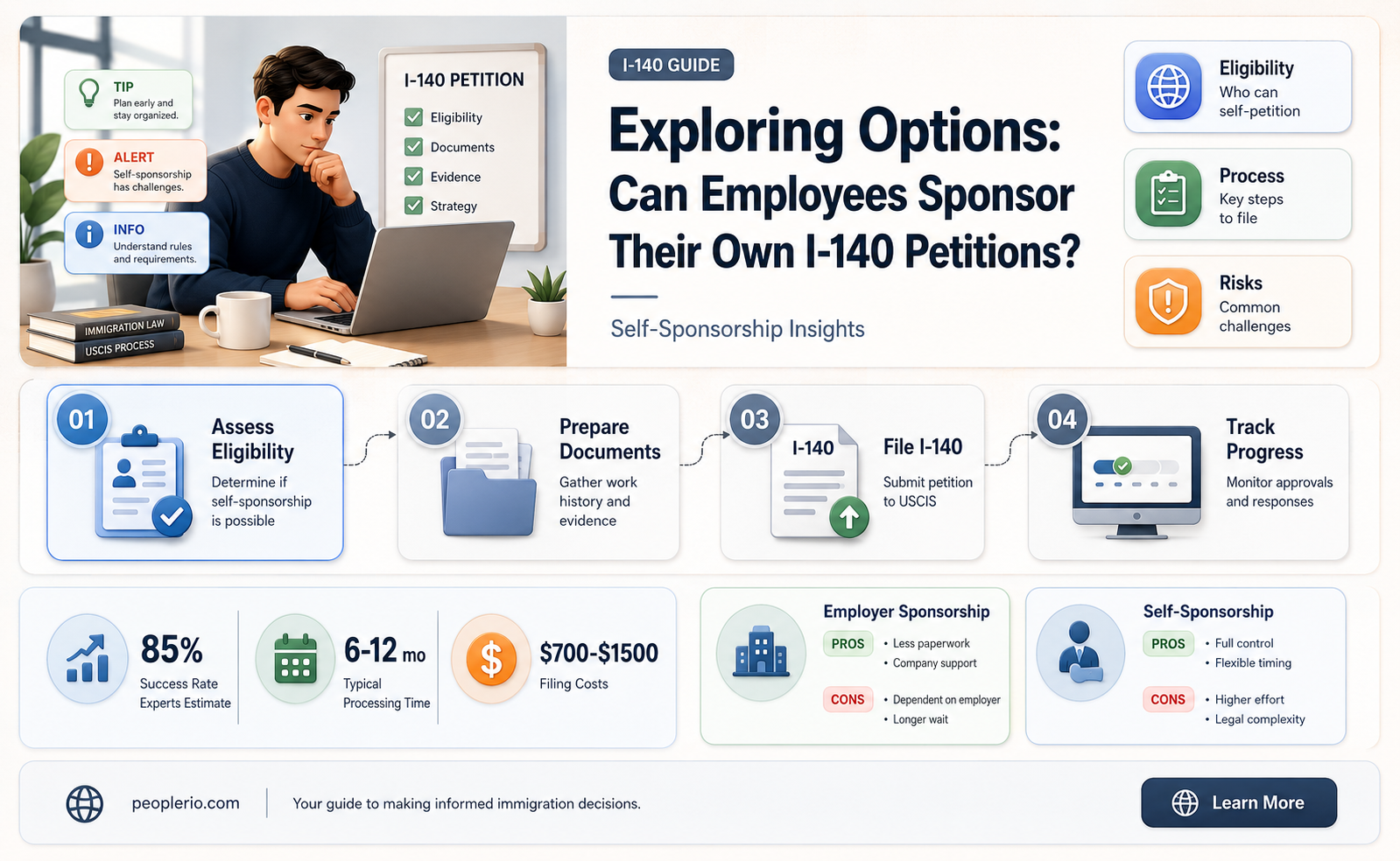 can employee pay for i 140