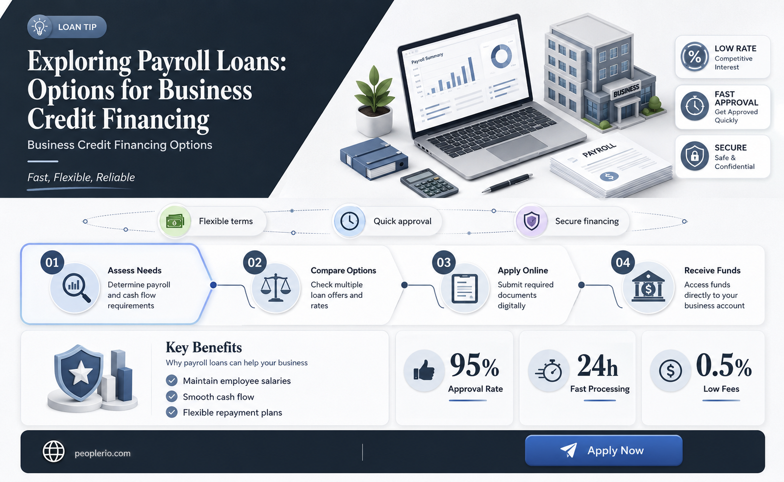 can i get a payroll loan on my bussinesses credit