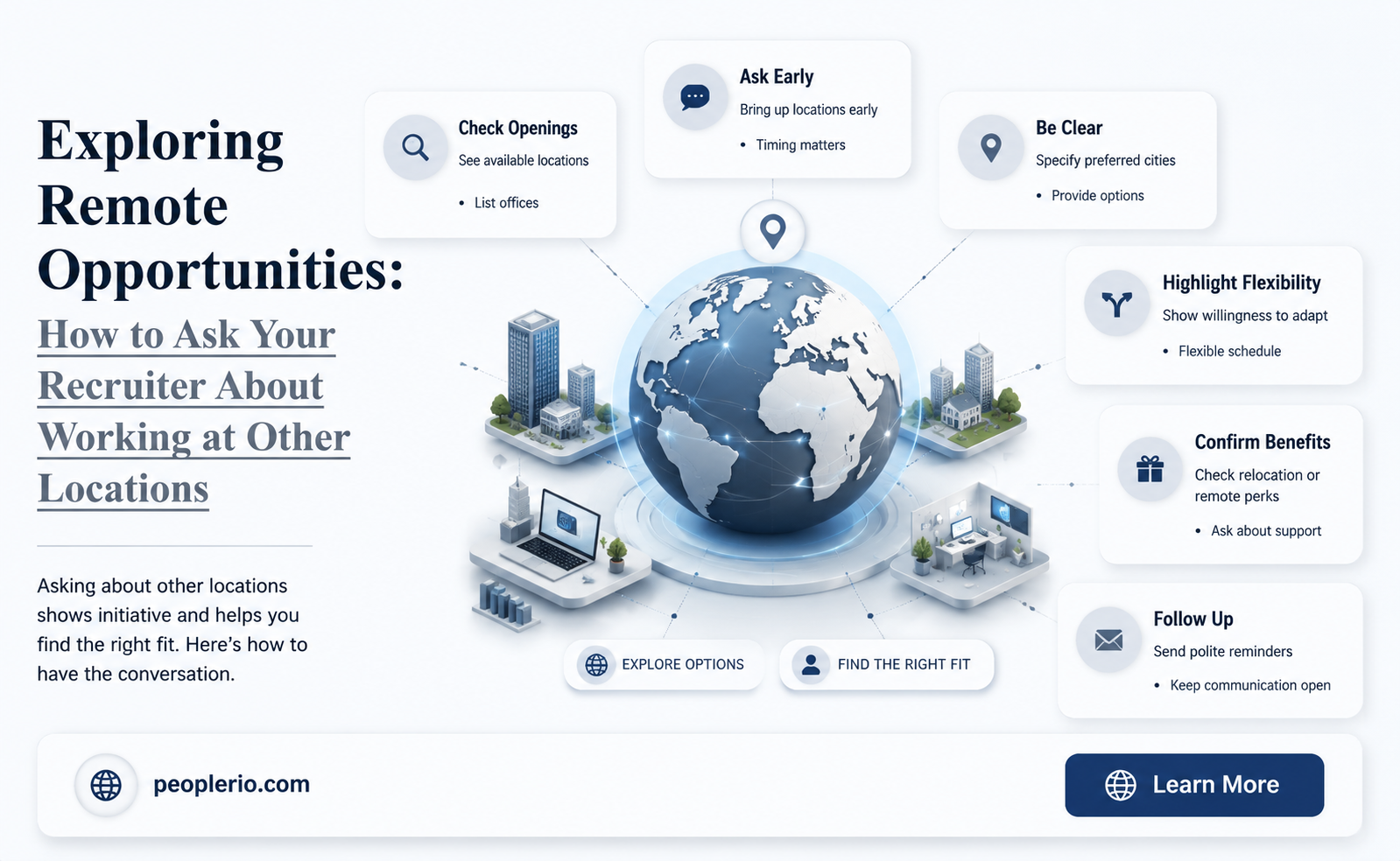 how to ask recruiter if can work at other location