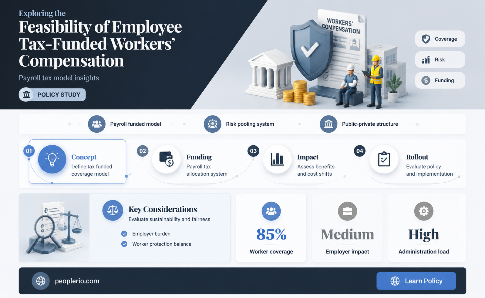 can workers compensation be funded by employee taxes