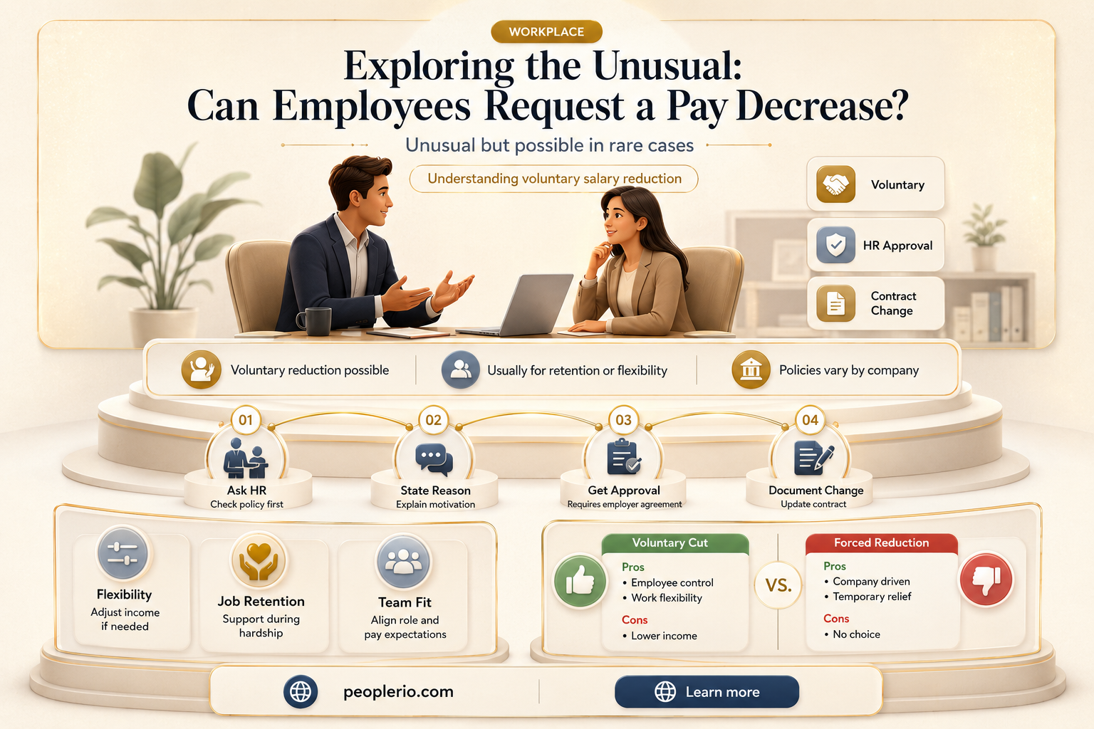 can employee request a pay decrease