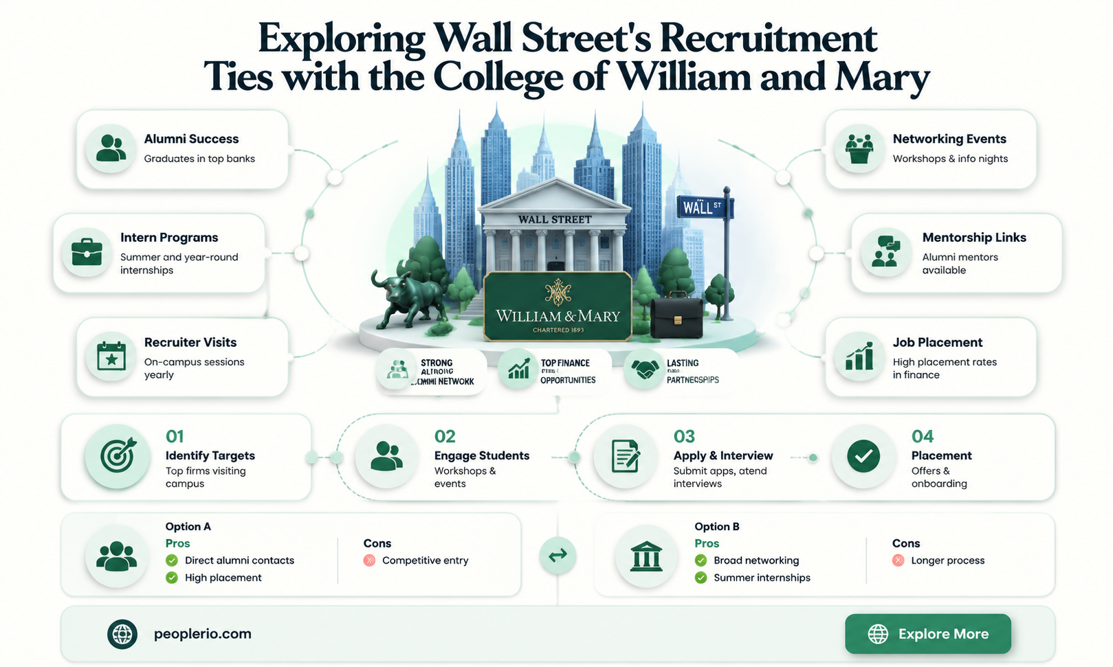 does wall st recruit from college of william and mary