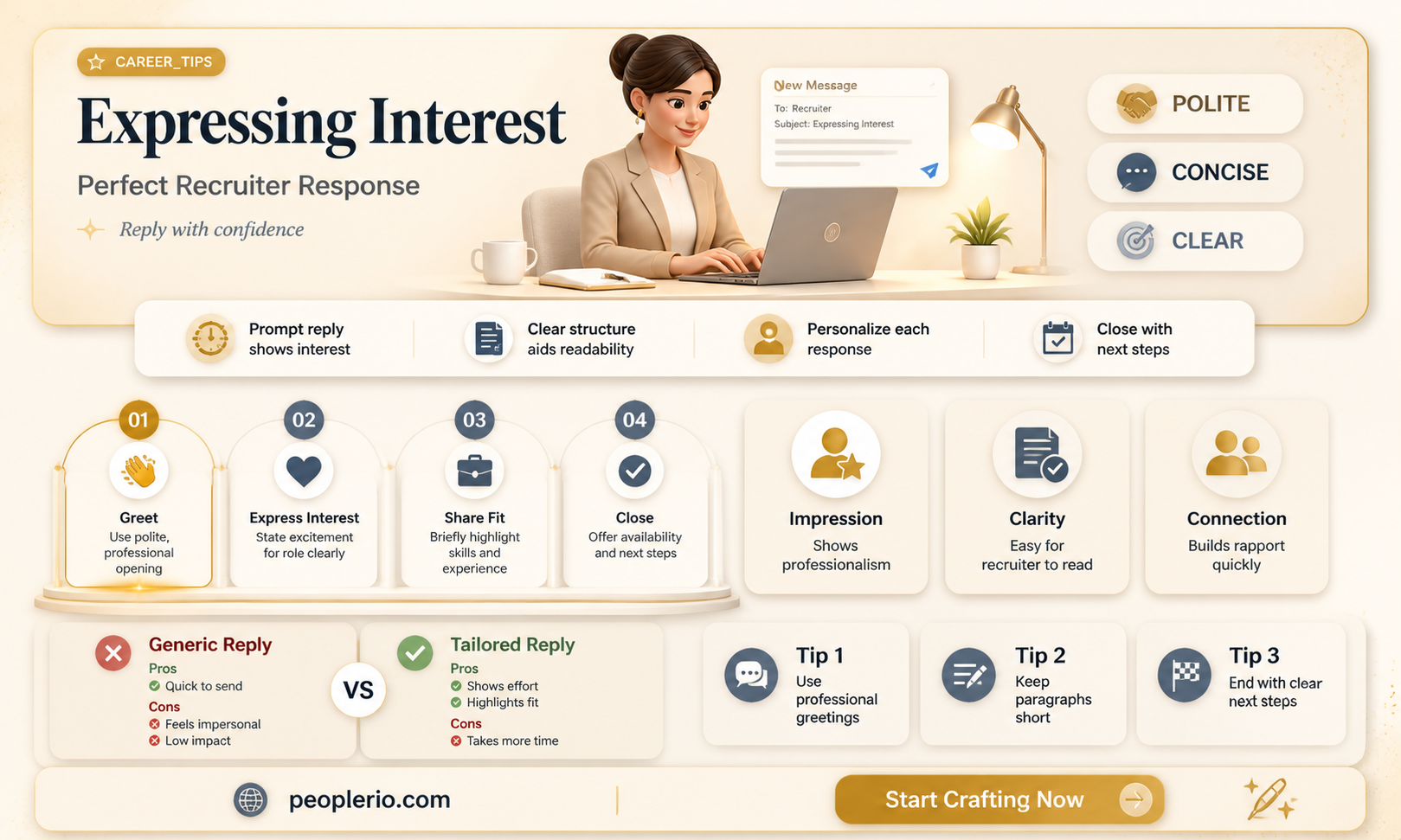 how to confirm to a recruiter email if interested