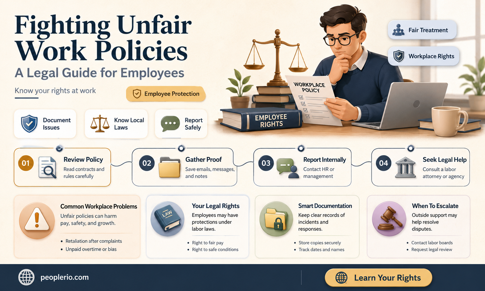 can an employee have legal fight against unfair work policy