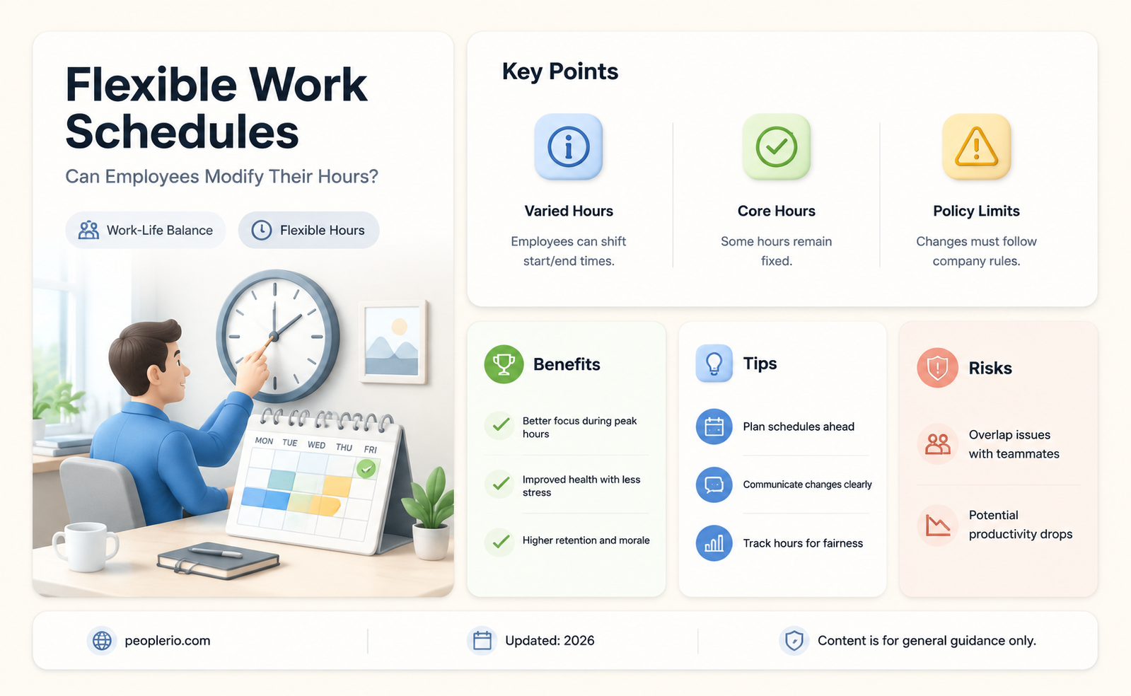 can an employee change their working hours