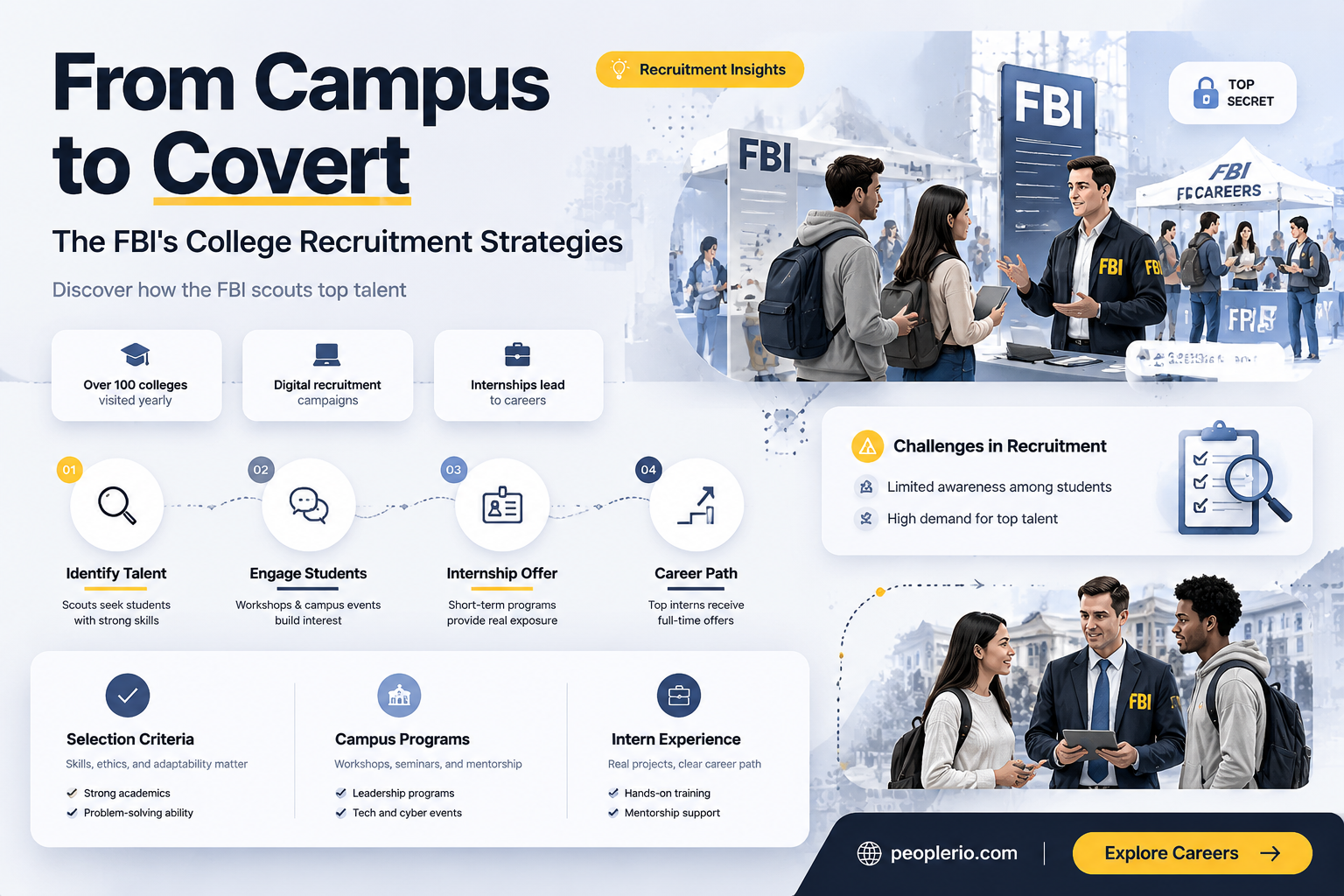 does the fbi recruit out of college