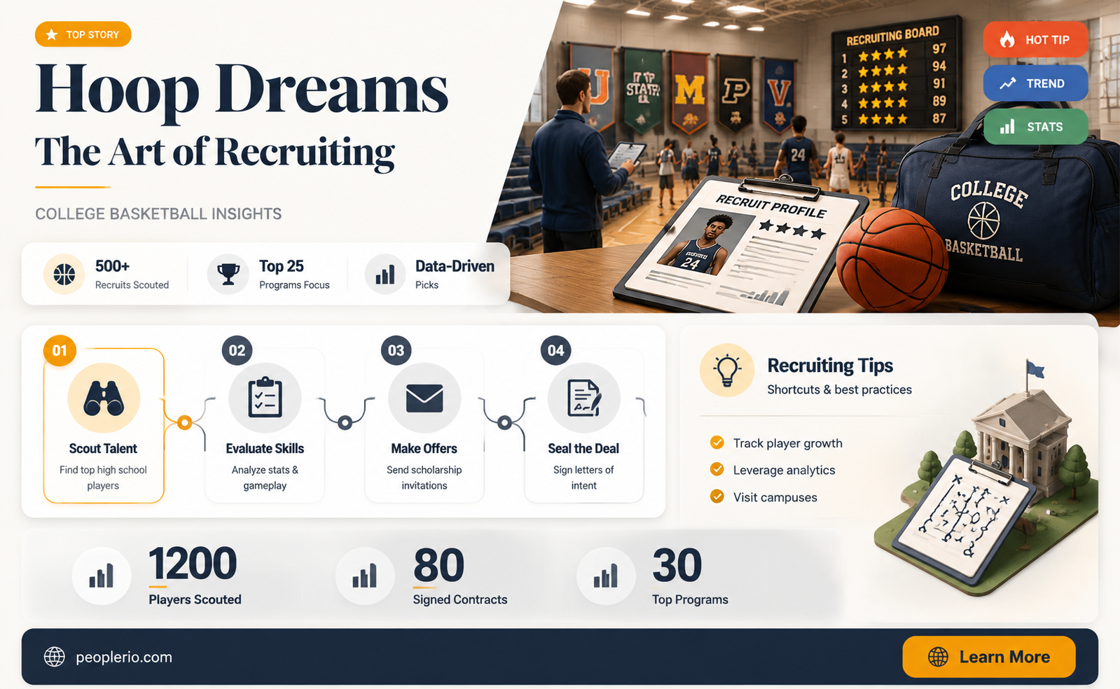 how college basketball players recruit