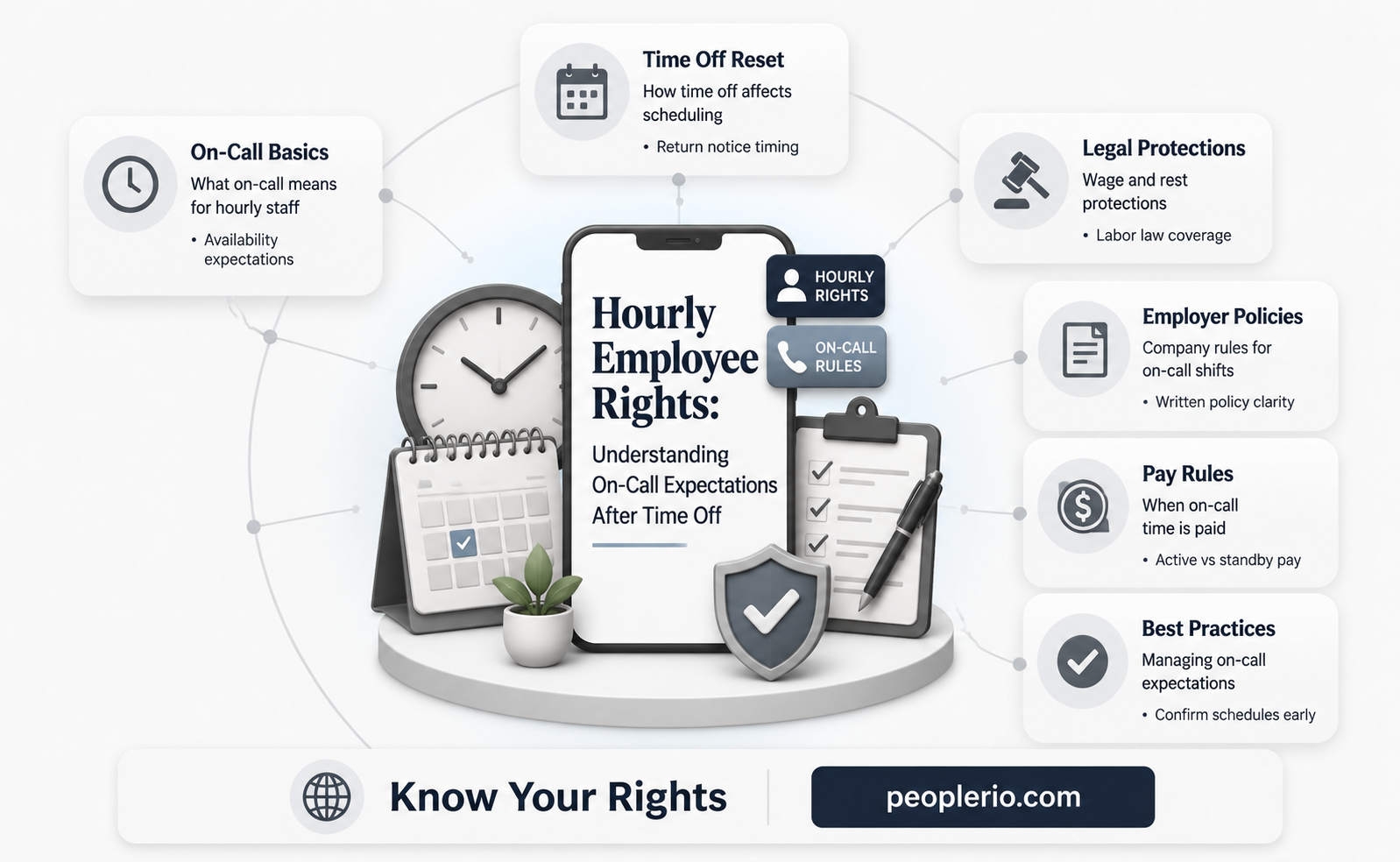 can you call an hourly employee after time off