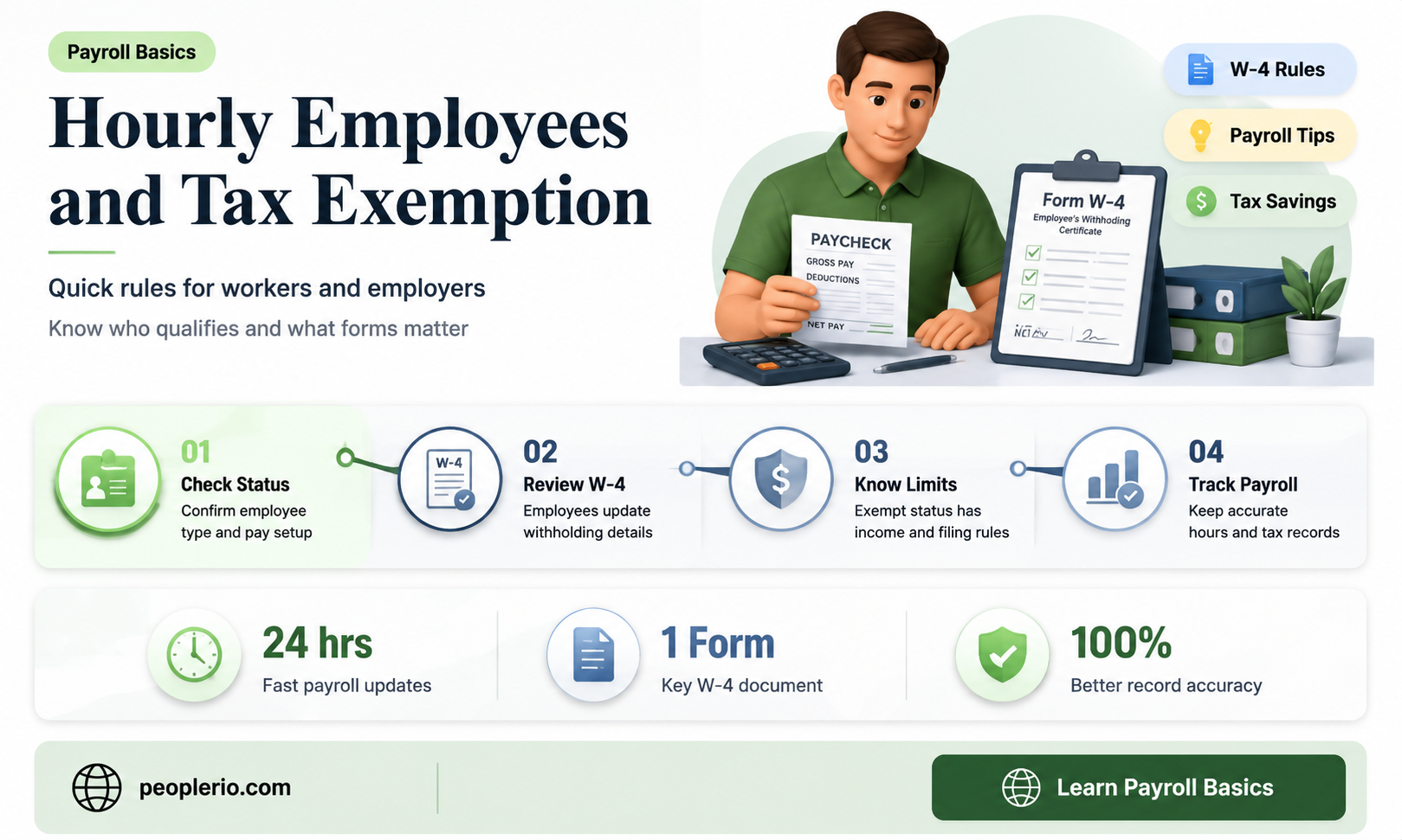can employee as to be tax exempt if paid hourly