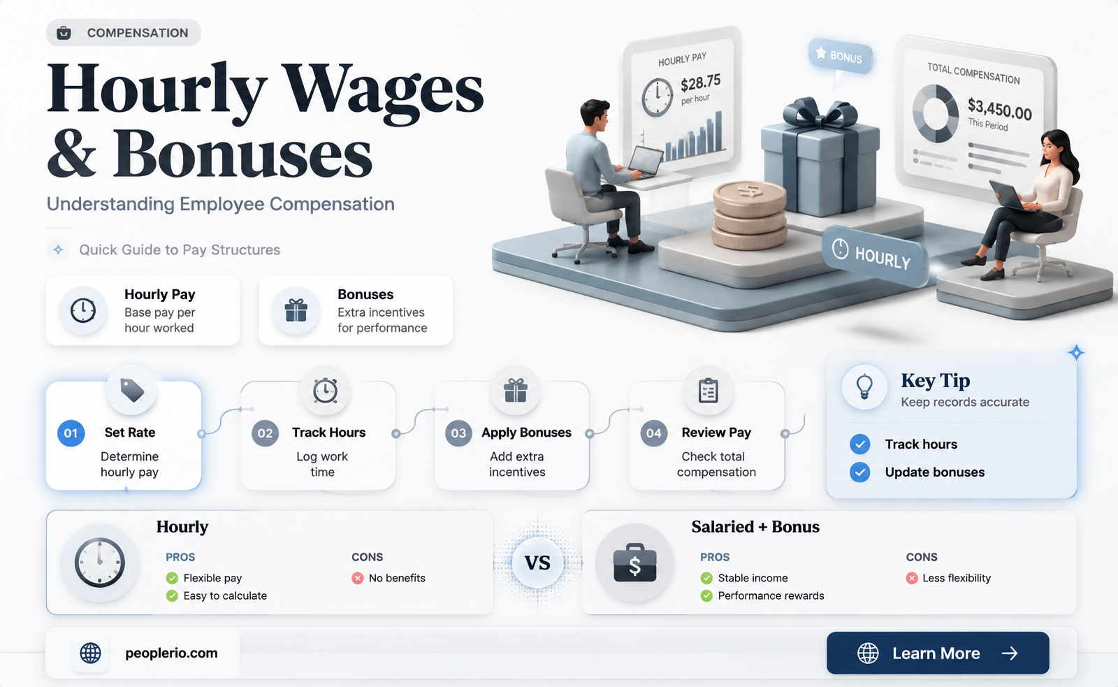 can an employer pay employee hourly salary and bonus