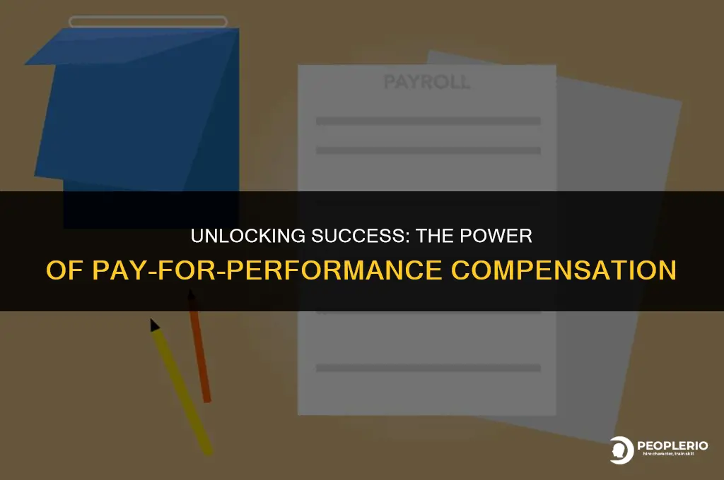 how a pay for performance compensation strategy pays off