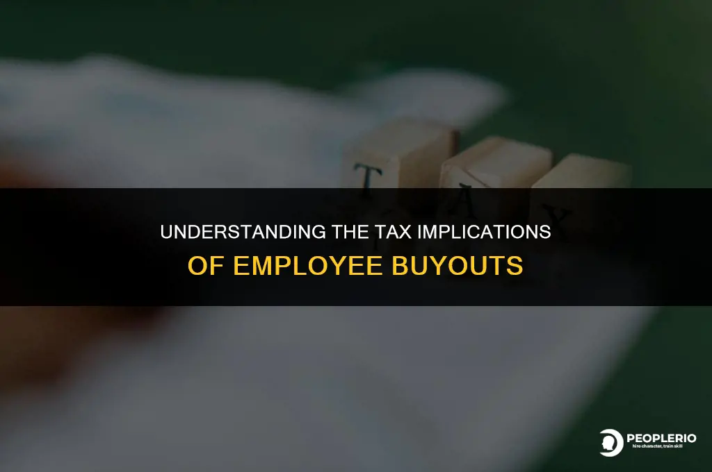 how are employee buyouts taxed