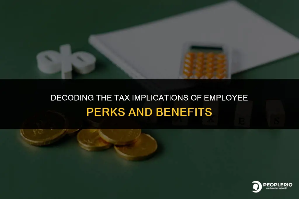 how are employee perks taxed
