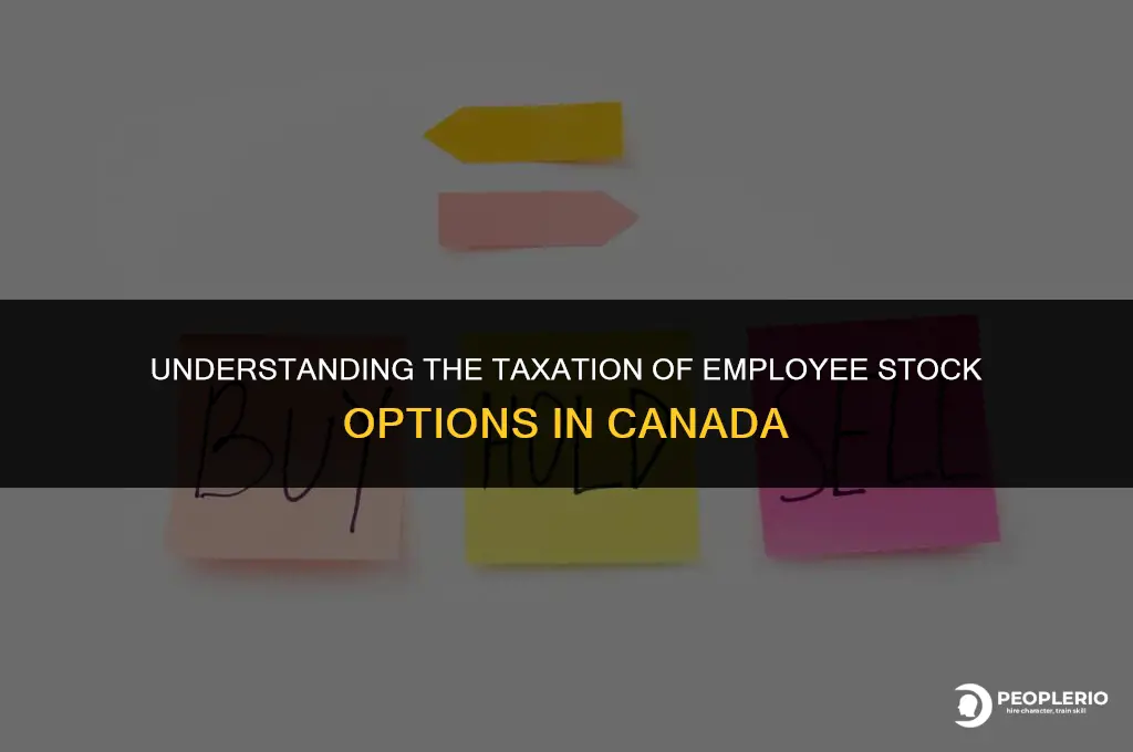 how are employee stock options taxed in canada