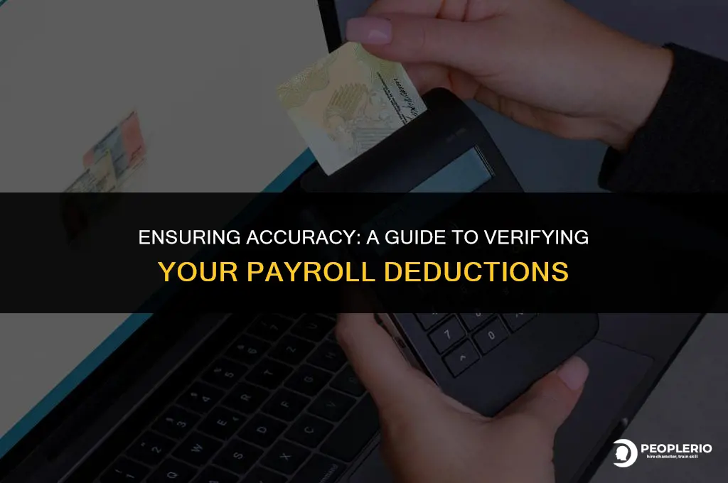 how can i check if my payroll deductions are correct