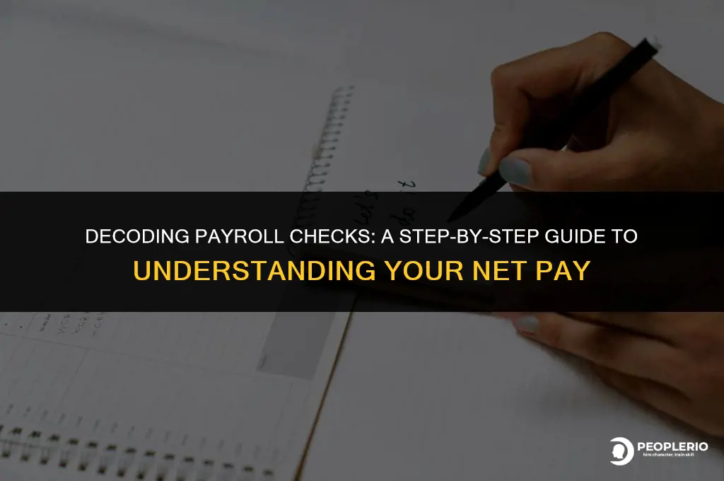 how can i get my net for a payroll check