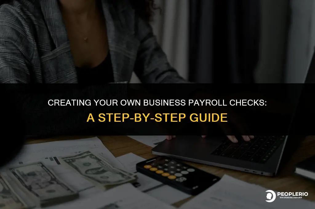 how can i make my own business payroll checks