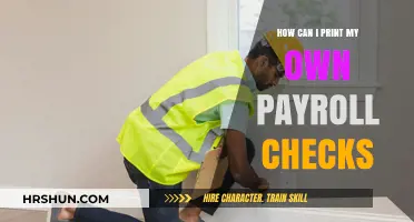DIY Payroll: A Step-by-Step Guide to Printing Your Own Checks