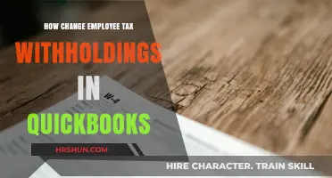 QuickBooks Tax Withholding Adjustment: A Step-by-Step Guide