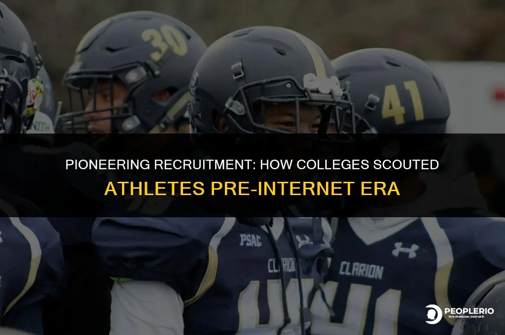 how colleges recruit athletes before internet