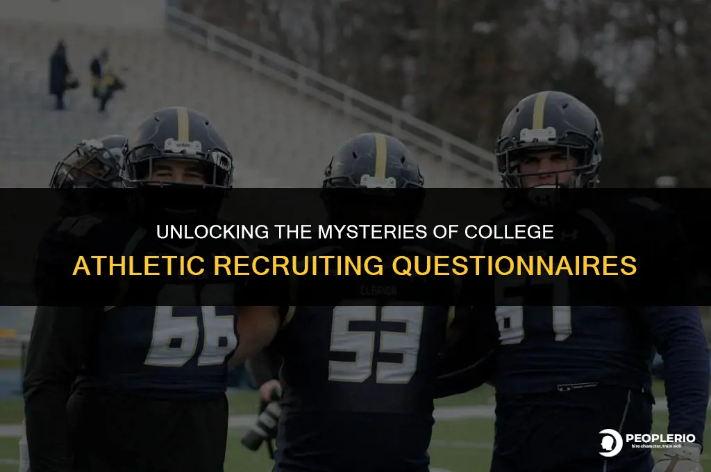 how do college athletic recruiting questionnaires work