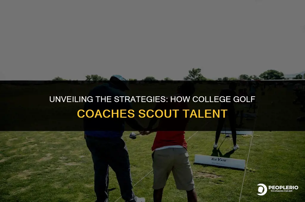 how do college golf coaches recruit