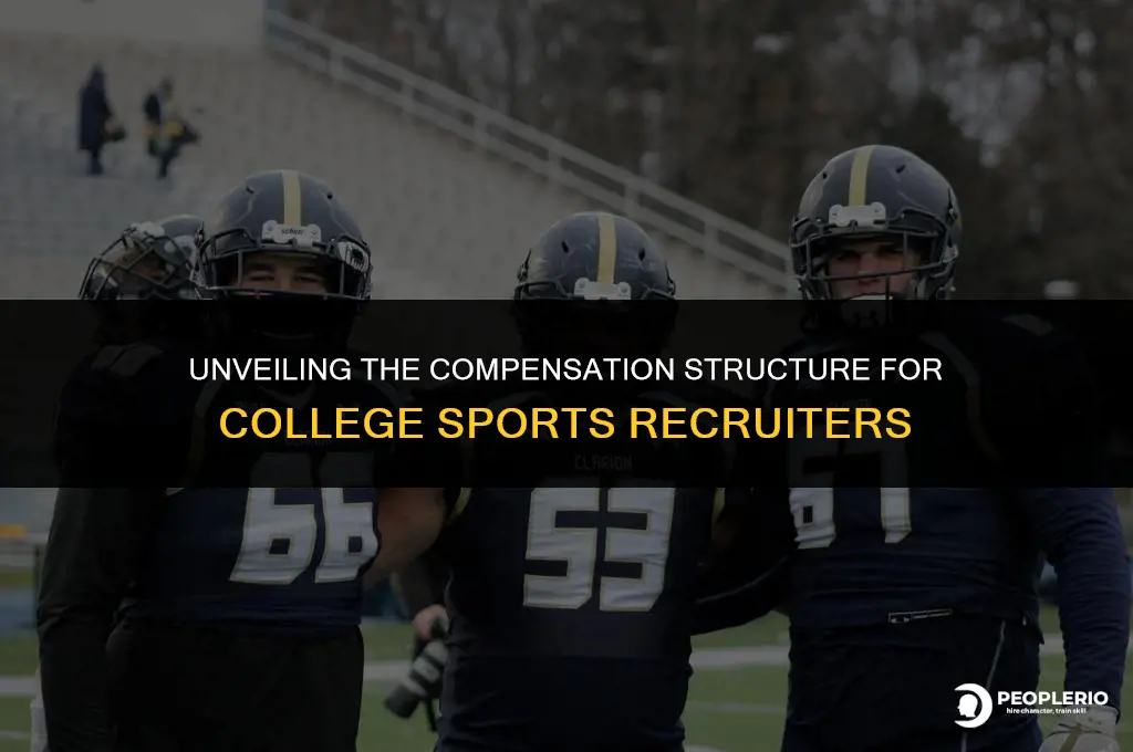 how do college sports recruiters get paid
