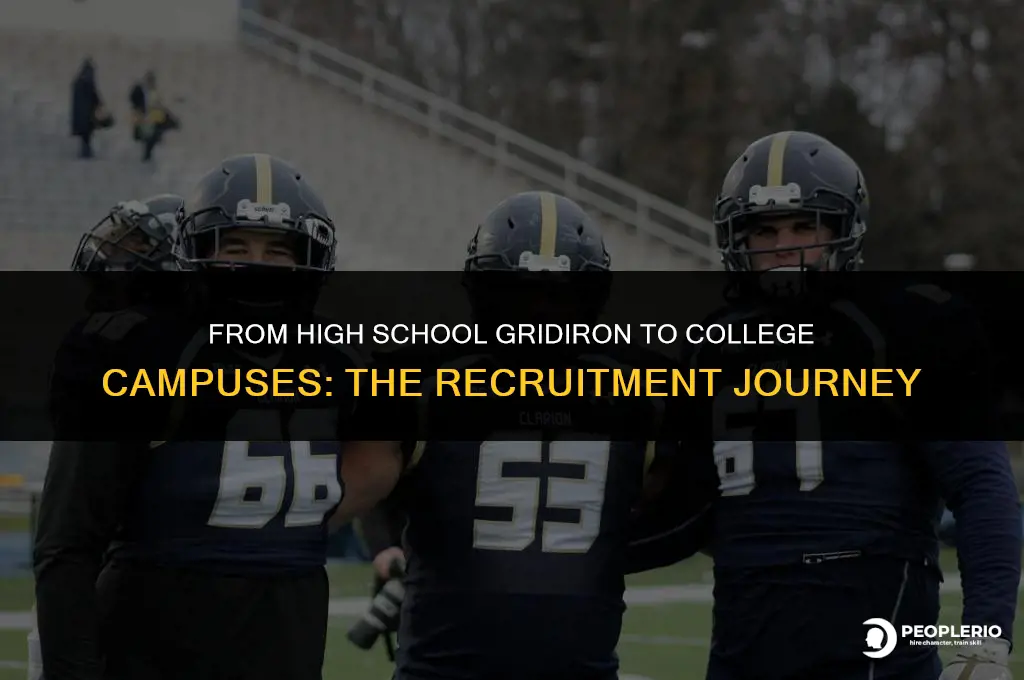 how do colleges recruit high school football players