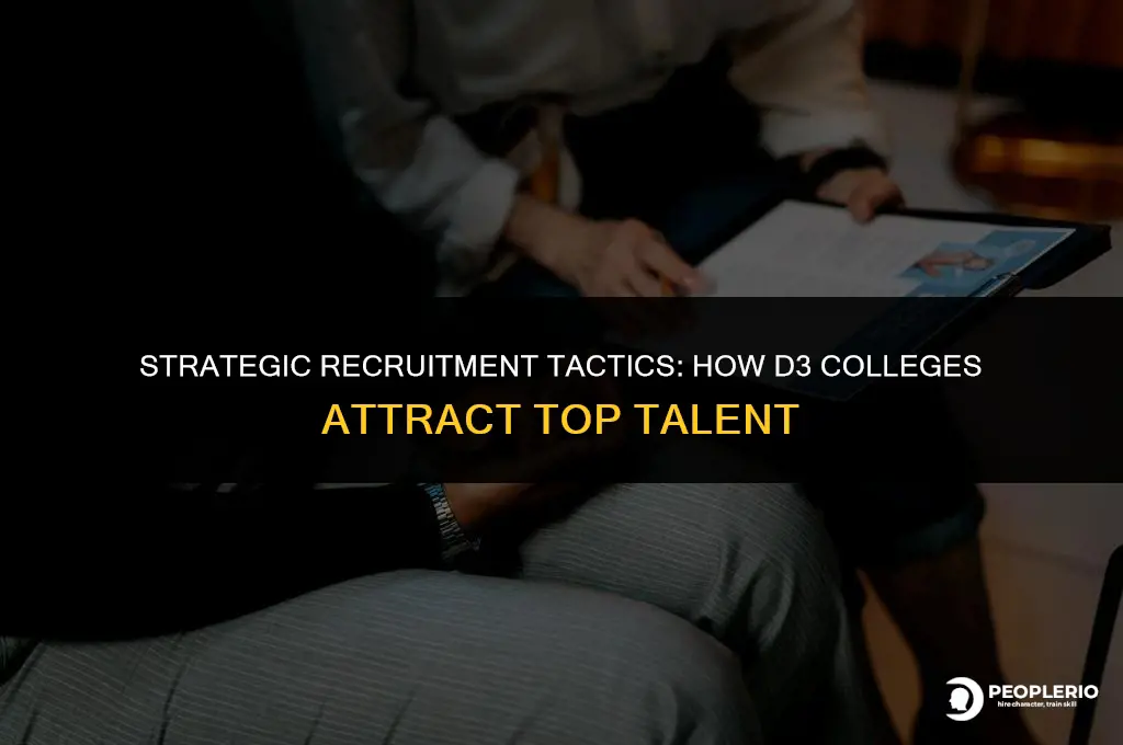 how do d3 colleges recruit
