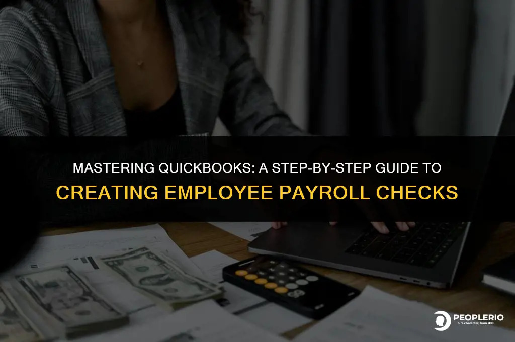 how do i create an employee payroll check in qb
