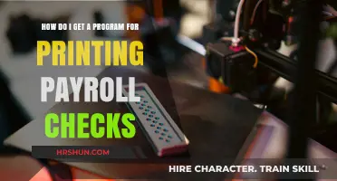 Effortless Payroll Check Printing: A Comprehensive Guide